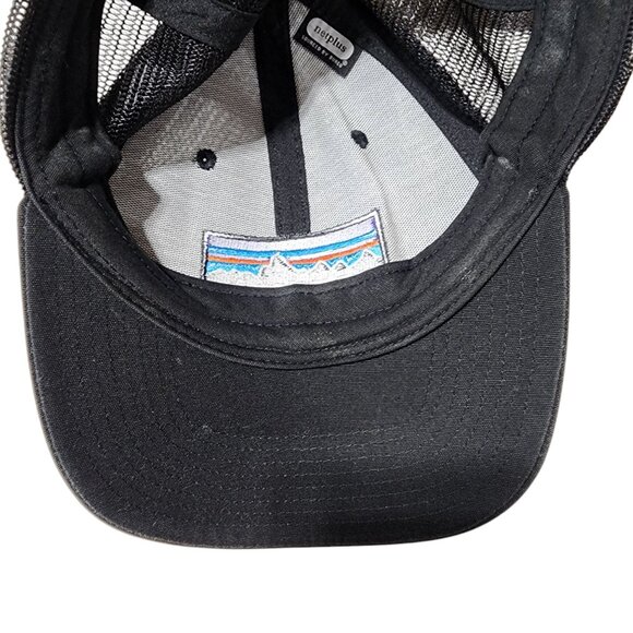 Patagonia Black Trucker Hat With Recycled Fishing Nets & Adjustable Snapback - Picture 3 of 8